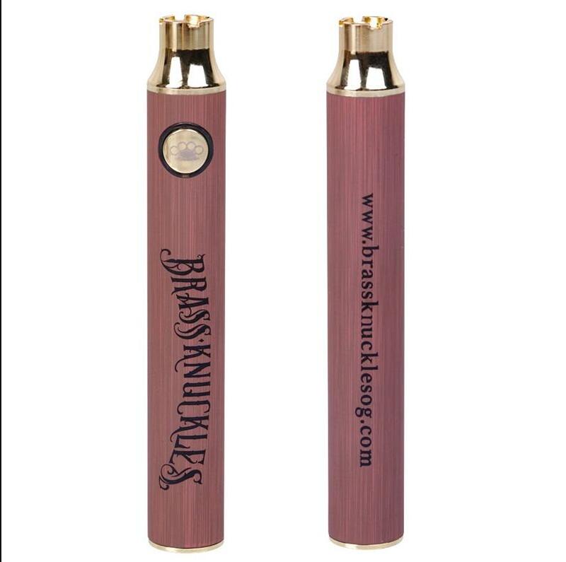 

Brass Knuckles Battery 650mAh 900mAh Vapes Batter Voltage Batteries Adjustable With Preheat Function 3 Colors E Cigarette Vape Pen USB Charger Kit BK
