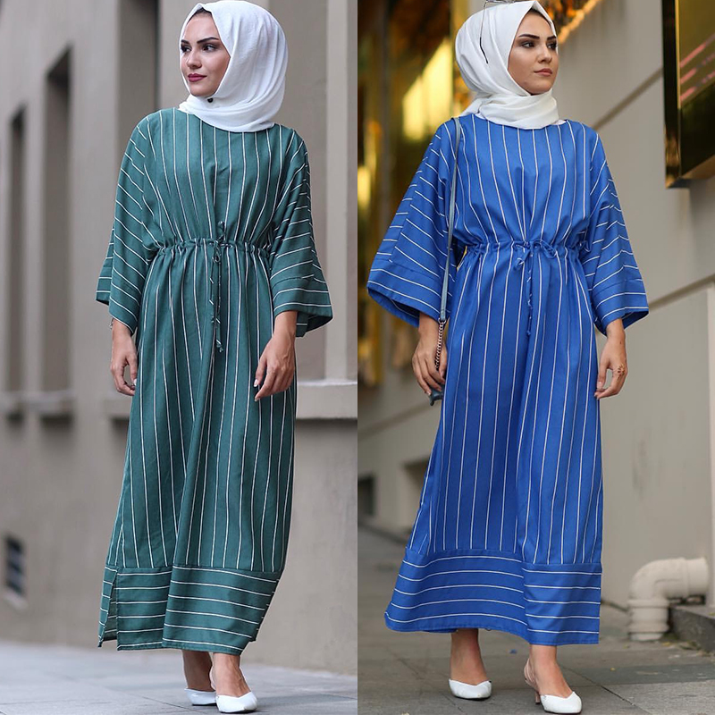 

Turkey Eid Mubarek Muslim Abaya Dress Dubai Islamic Clothing Hijab Dresses for Women Vestidos Musulman De Mode Moroccan Kaftan