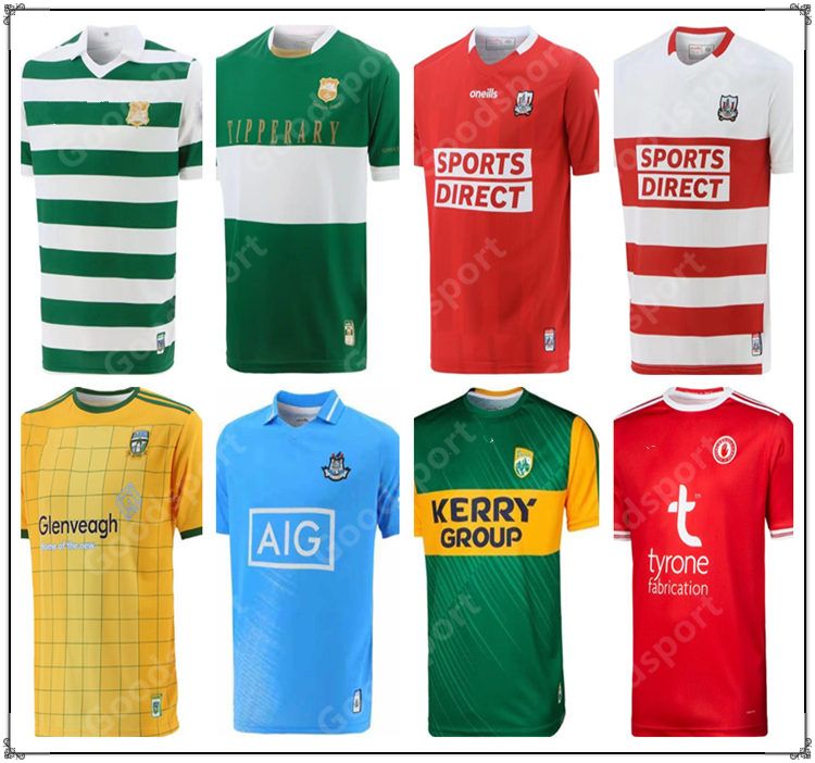 

2021 GAA KERRY TYRONE MAYO CORK MEATH GALWAY Dublin Ath Cliath GAILLIMH TIPPERARY CIOBRAIO ARANN Rugby Jerseys ISHIRTS sport, Black;gray