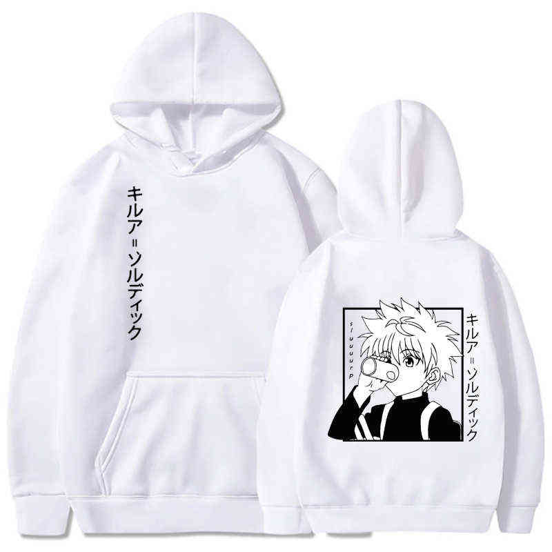 

Kawaii Hunter X Hunter Hoodies Men Women Long Sleeve Sweatshirt Killua Zoldyck Anime Manga Hoodies Bluzy Tops Clothes Y211122, Welcome