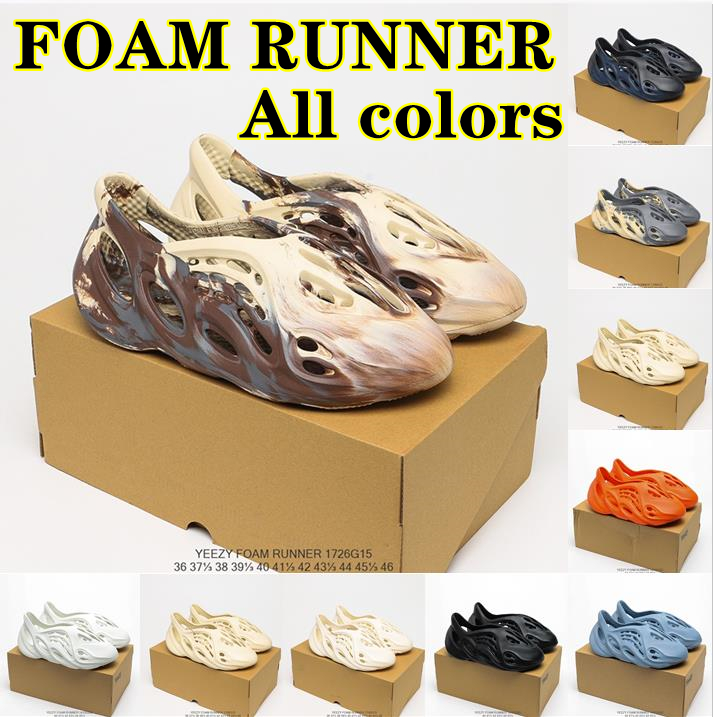 

adidas Yeezy Foam Runner Sandals slipper MXT Moon Gray Clay kanye Mineral Blue Earth Brown clog triple black white women mens tainers slip-on Outdoor shoes slippers, I need look other product