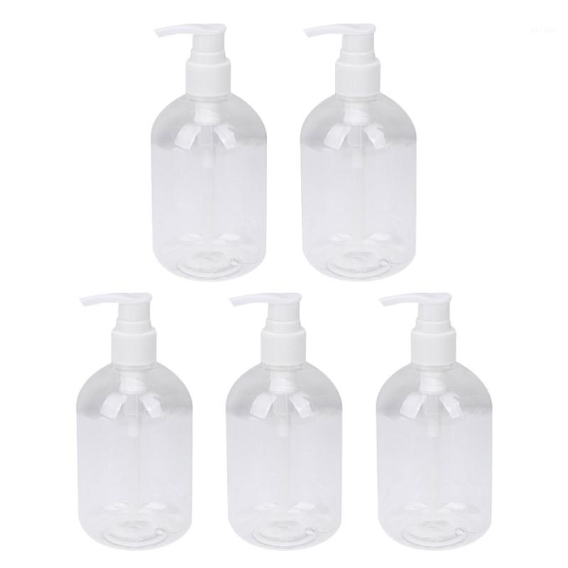

Storage Bottles & Jars 5 Pcs 350ml Useful Shower Containers Toiletry Refillable Shampoo Container Liquid Bottle For Home Bathroom (