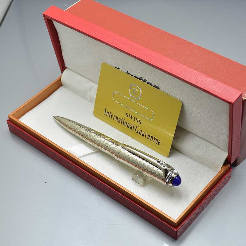 

high 6 quality Clors Silver / Black Ballpoint pen administrative office stationery Supplies luxurs write refill pens with Box, Please choose