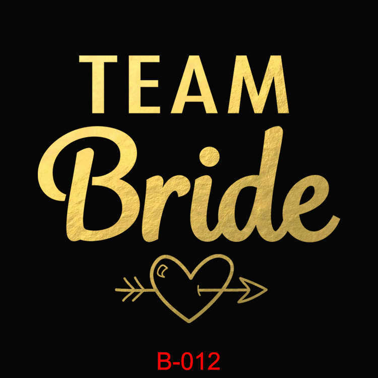 

Wholesale Blue / Gold Flash Team Bride Body s Wedding Decoration Sticker Bridal Bachelorette Party Tattoo 500pcs