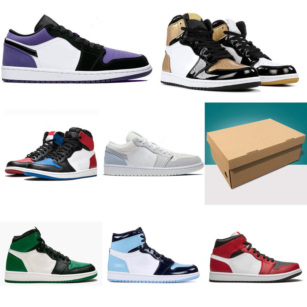 

2021 with box jumpman low og unc travis 1 1s mens basketball shoes designer obsidian paris chacigo trainers sports sneaker size 36-45uzp8
