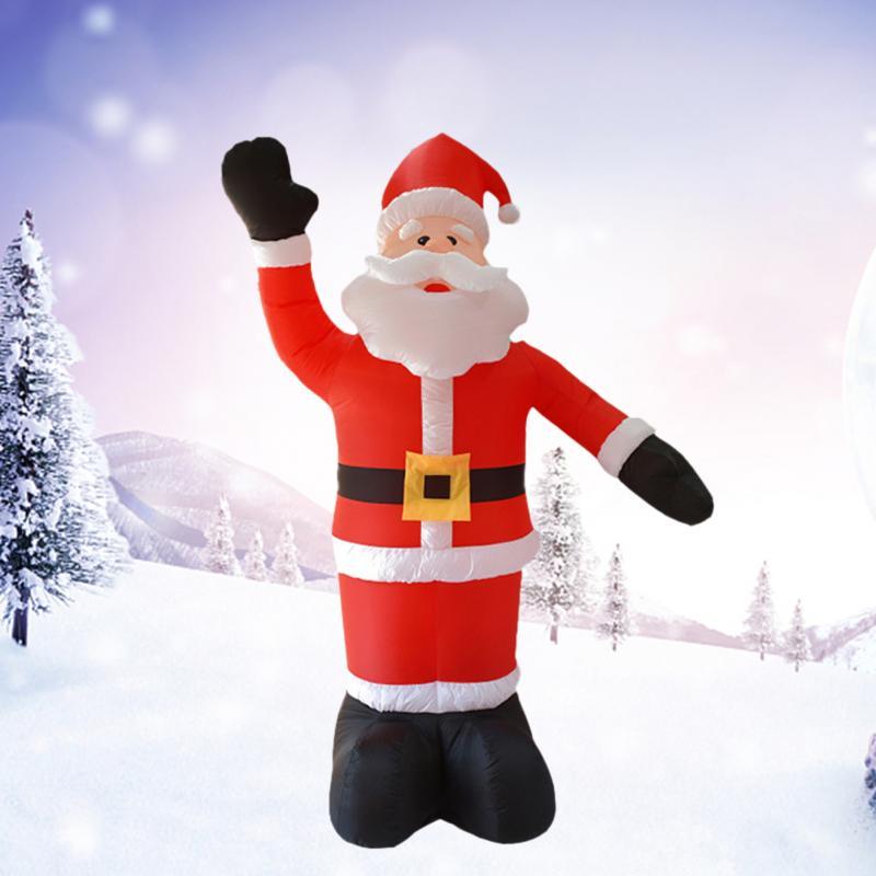 

Christmas Decorations 2.4m Lights Inflatable Santa Claus LED Light Decoration Balloons Dolls Yard Prop For Home Party Toy Ornaments Navidad