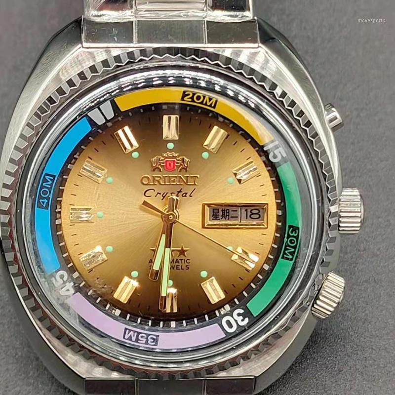 

Classic Style Mechanical Men's Watch ALL Stainless Steel Waterproof Top Brand Automatic MEN Relogio Masculino Wristwatches, Gold
