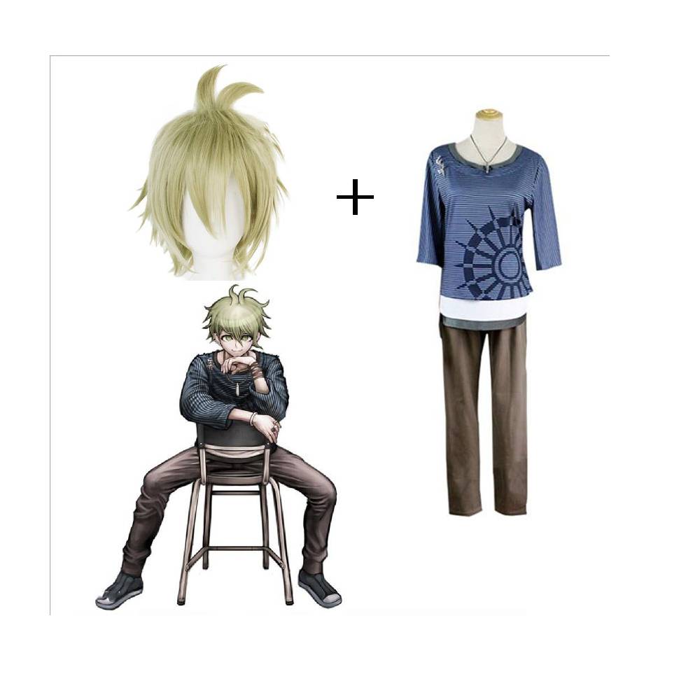 

Rantaro Amami Cosplay Costume Japanese Game Danganronpa V3 Suit T-shirt Pants Necklace Love Live Wig Halloween Made Full Accessory