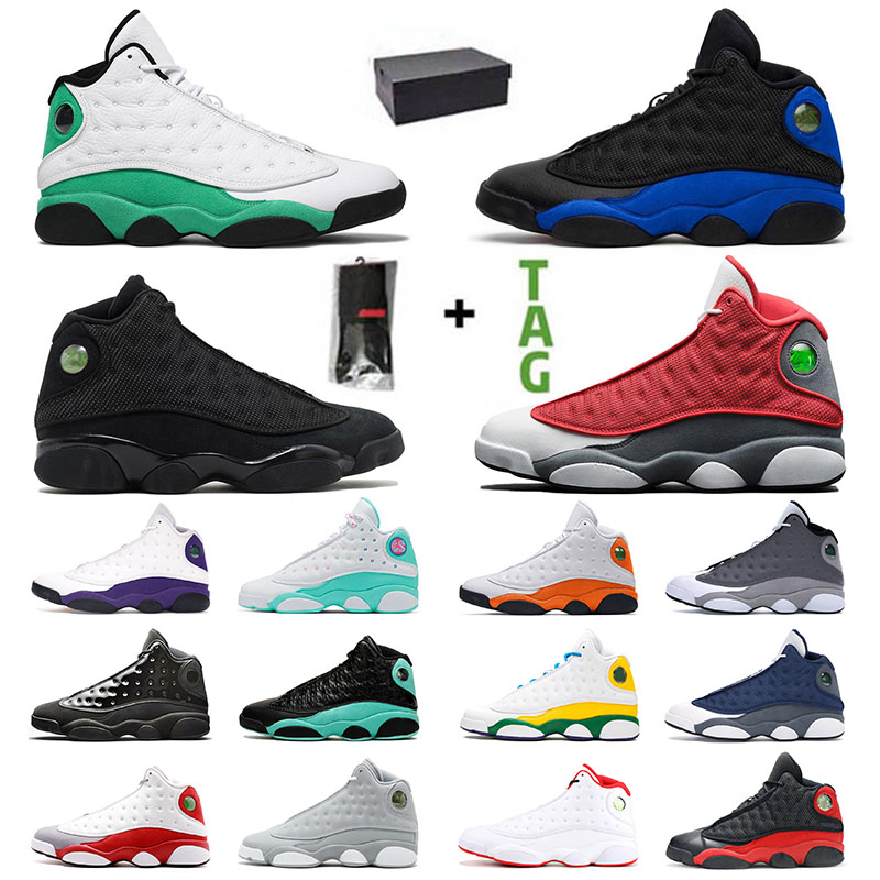 

With Box Original Jumpman 13 13s Mens Womens Basketball Shoes Hyper Royal XIII Red Flint Court Purple Lakers Bred Island Retro Men Women Spo