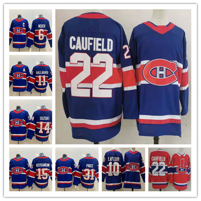 

22 Cole Caufield Montreal Canadiens 2021 Reverse Retro Hockey Jersey 31 Carey Price 14 Nick Suzuki 6 Shea Weber Brendan Gallagher 10 Guy Lafleur Kotkaniemi Jerseys, As