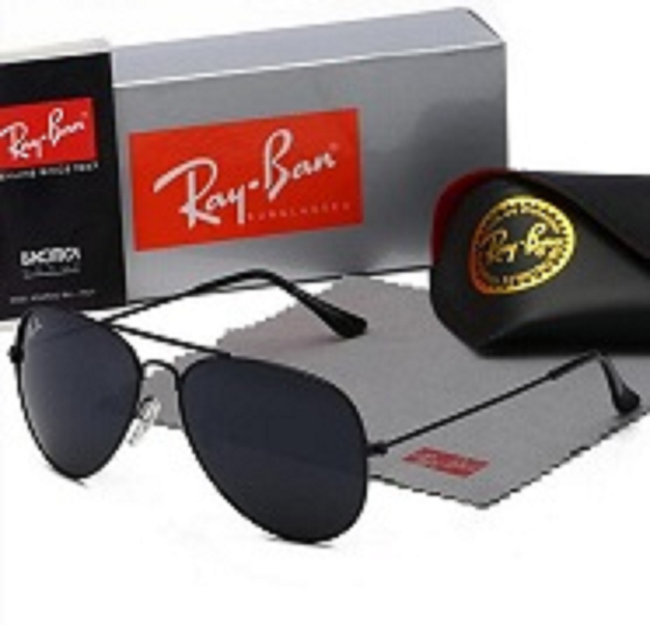 

High Quality Ray Men Women Sunglasses Vintage Pilot Brand Sun Glasses Band UV400 Bans Ben With Box and Case 3025 r2, White;black