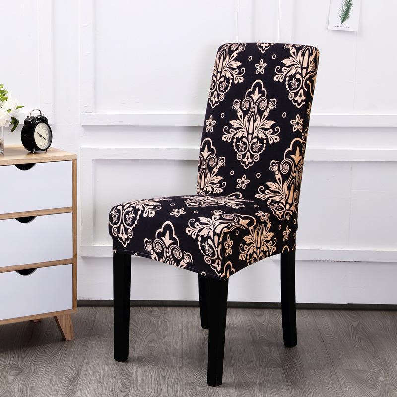 

Modern Printed Chair Cover Elastic Seat Covers Removable And Washable Stretch Banquet El Dining Room