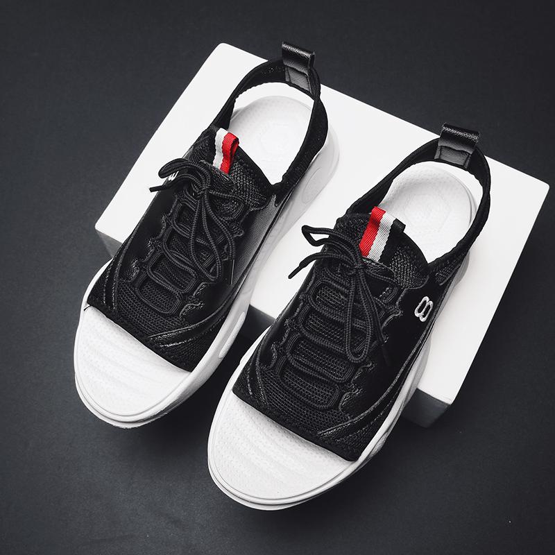 

sandals slide hombre trekking uomo herren zandalias de sandalia beach man rubber vietnam summer sandal shoes para sandles erkek sandali, Black