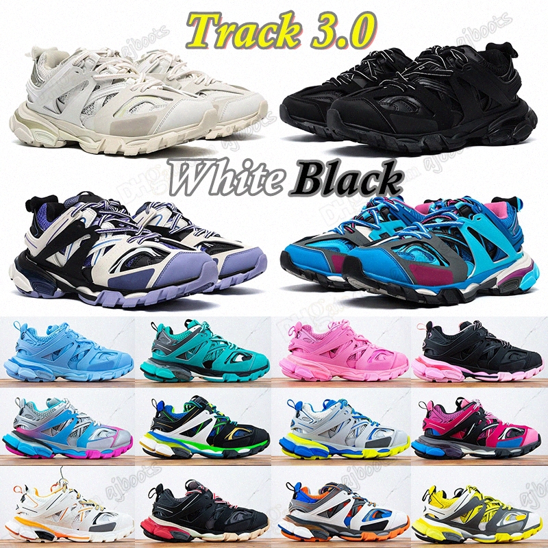 

Luxury brand Designer Men Women Casual Shoes Track 3 3.0 Triple white black Sneakers Tess.s. Gomma leather Trainer Nylon Printed Platform trainers shoes