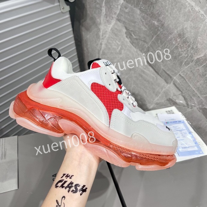

top high-quality Rhyton casual shoes heavy sports Milan runway fashion women's shoe flat strawberry rat pattern mouth tiger mesh dress yx211010, White