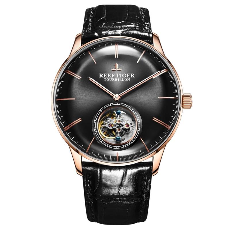 

Wristwatches Reef Tiger Tourbillion Watch For Men,mens Automatic Wrist Watches Luxury Man Mechanical Wristwatch Waterproof Ultrathin Clock, Tourbillon watch 6