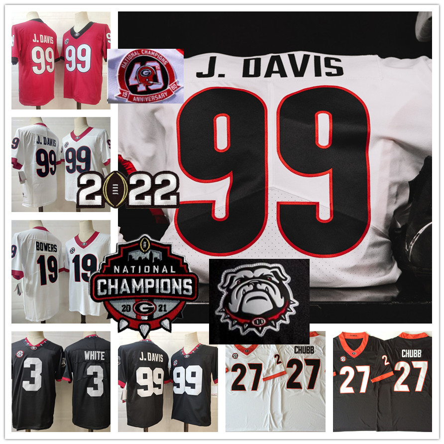 

Brock Bowers Jersey UGA Playoff Stitched College Football Jersey 27 Nick Chubb 3 Zamir White #99 Jor dan Davis NCAA GeorgiaBulldogs 13 Stetson Bennett IV, Nick chubb 100th black jersey