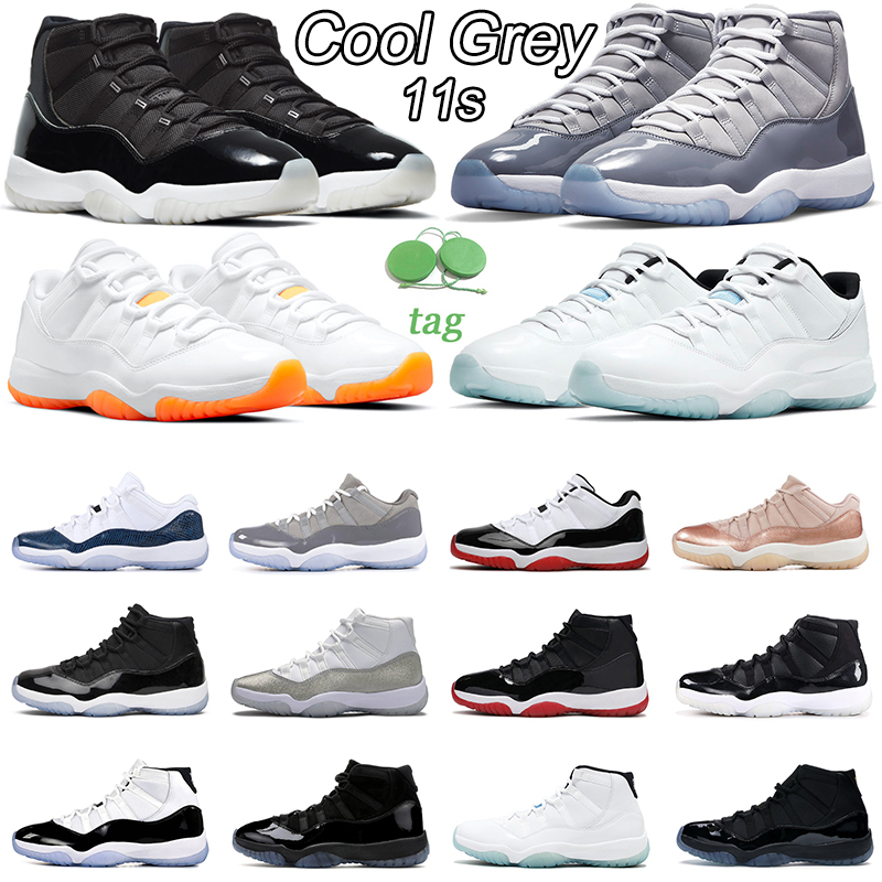 

11 11s Men Basketball Shoes Jumpman Cool Grey 25th Anniversary Bred Cap and Gown Citrus Gamma Blue Platinum Tint Mens Women Trainer Sports Sneakers, 11s heiress