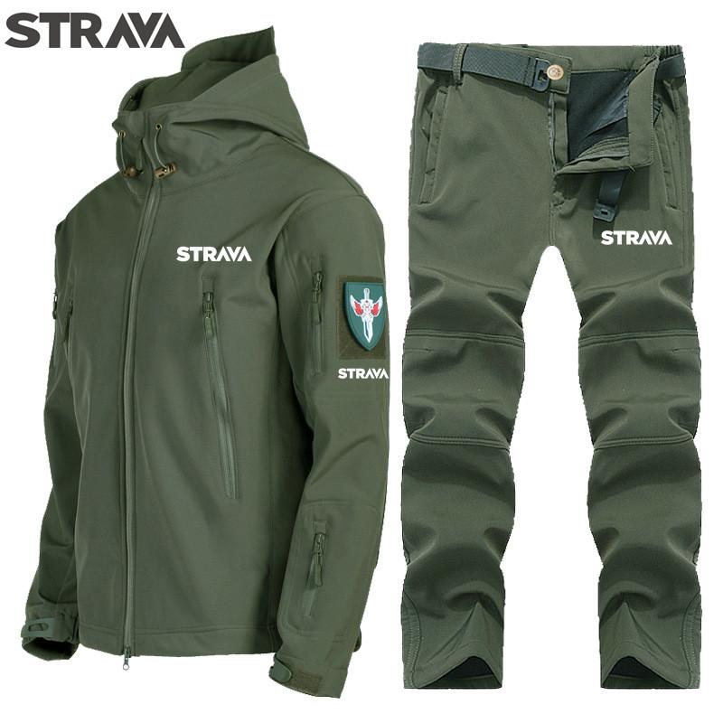 

Racing Sets Mtb Bicycle Clothing Winter Warm Mountain Downhill Jacket Strava Fleece Cycling Mens Windbreaker Waterproof Windproof, Black;blue