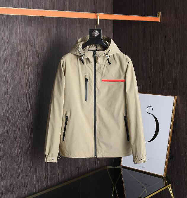 

Men's Jackets Paris fashion hoodies for men brand sports casual jackets mens classic high quality Reflective strip letter design on the back zipper 4LHA, Navy