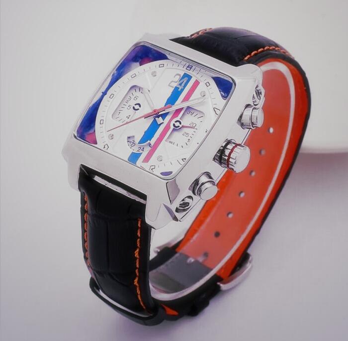 

Square Designer Famous men automatic watches waterproof date watch leather strap mens mechanical orologio di Lusso Wristwatch, As pic