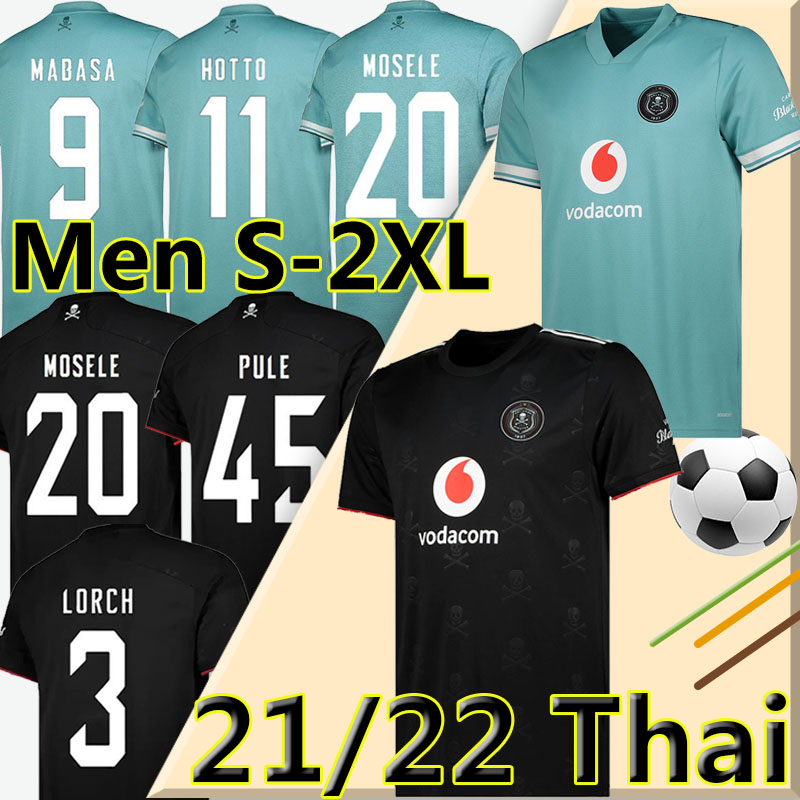 

Orlando Pirates PULE Soccer Jerseys 22/23 Home Black Away Jaune Noir 2022 2023 Africa maillot de football shirt MOSELE HOTTO MABASA NYAUZA LORCH MONYANE Men uniform, Haidao 22-23 home