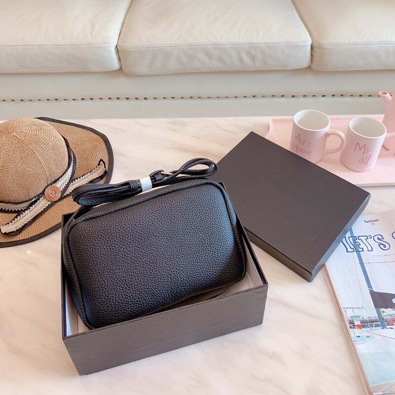 

High Quality designer Plain Camera Bags For Women Classic Shoulder Bag Leather Fashion Crossbody handbags Purse 2 colors LCM, Brown