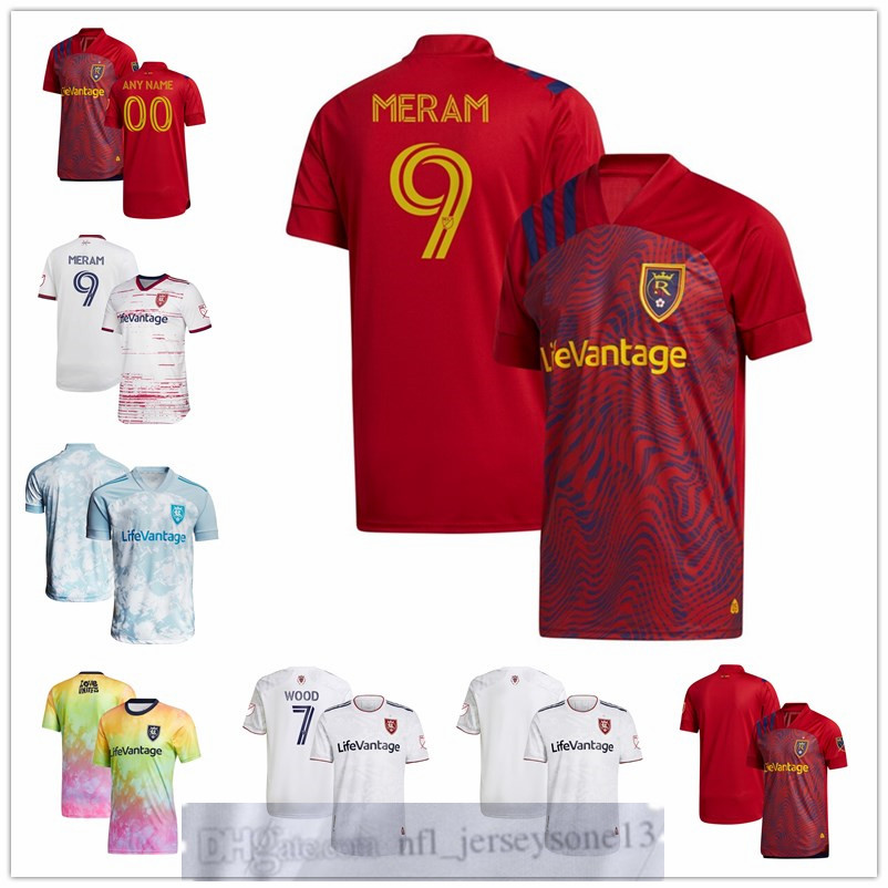 

Custom Real Mens women youth Salt Lake 11 Rusnák 8 Damir Kreilach 22 Herrera 7 Bobby Wood 9 Justin Meram White 2021 The Supporter's Sec, Black