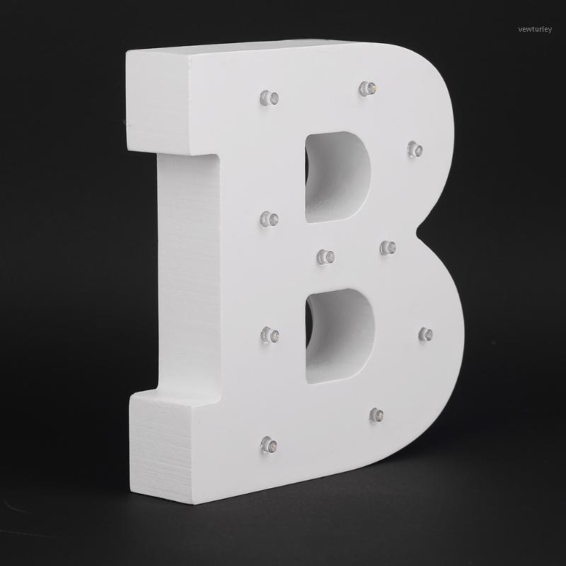 

Party Decoration Wooden Alphabet LED Night Light Festival Lights Bedroom Lamp Wall Hanging Pography Ornaments Christmas Wedding Decor