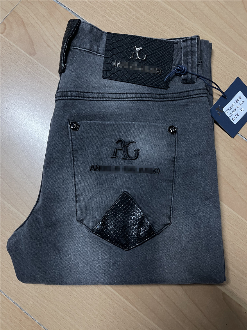 

AG jeans men's spring and summer 2021 new thin cotton embroidery British business breathable, Customize