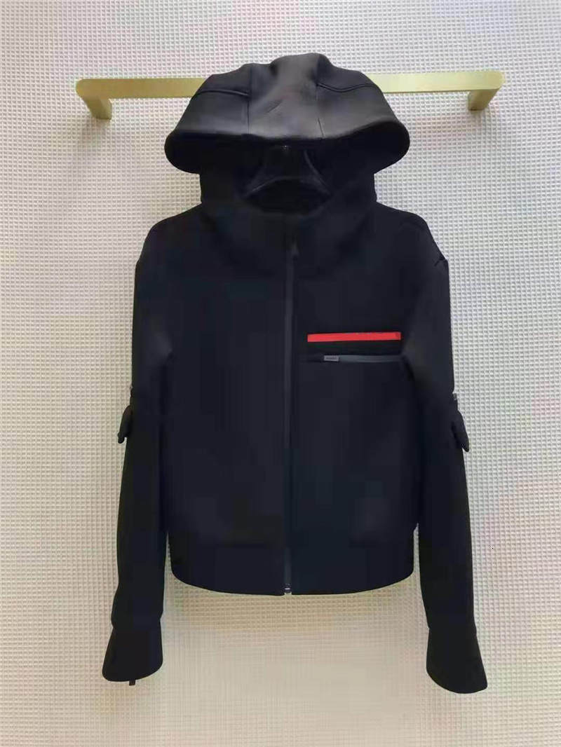 

Women Jacket Hoodie Autumn Spring Style Slim For Lady Jackets Outwear Terry Quality Coat Windbreaker With Belt Bag Button Classical Clothing, Pants