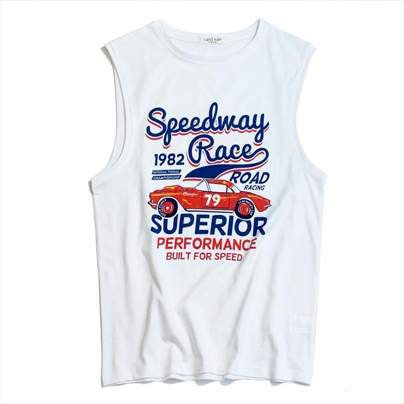 

simple design white 100% cotton vest trip or beach causal wear for men women plus size, White;black