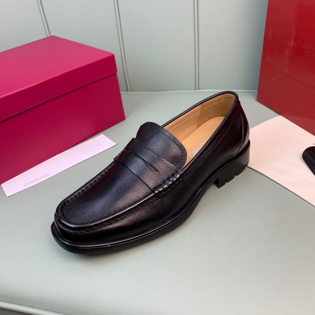 

2022 Men's Fashion Business Casual Loafers Men Brand Designer Breathable Formal Platform Dress Shoes Male Party Wedding Flats Size 38-44, Black 1