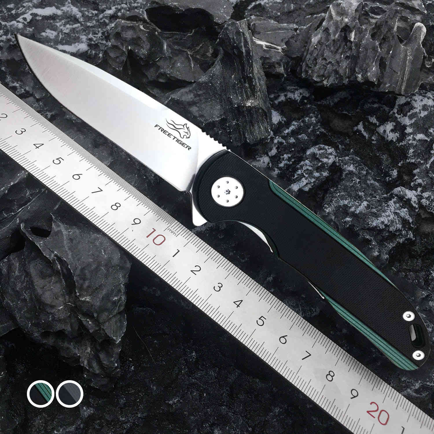 

FREETIGER Folding Knife FT901 with D2 Blade G10 Handle Ball Bearing Survival Hunting Camping Portable Tactical EDC Tool Knives