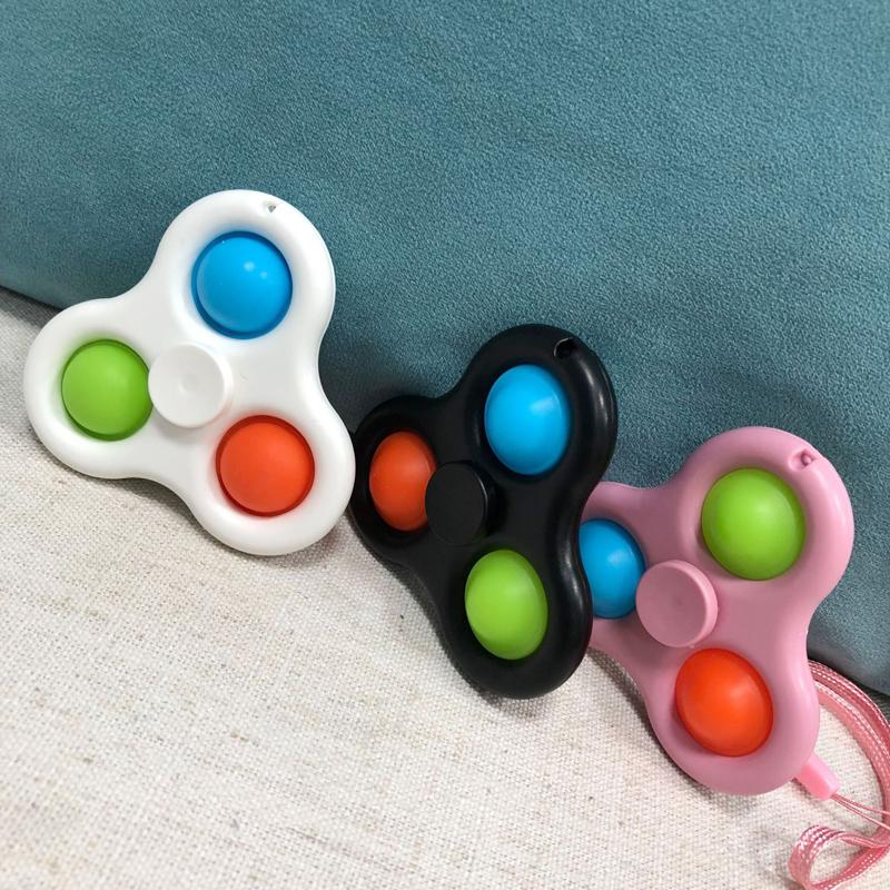 

High-quality four styles of fingertip toys top spinning music rodent vent press bubble decompression toy childrens gift