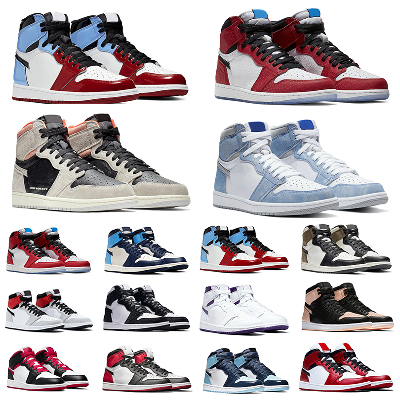 

2022 Popular colors Jumpman 1 1s mens basketball shoes sneakers Origin Story Bred Patent University Blue Twist Shadow Hype Royal men outdoor trainers sports shoe, Pay for box