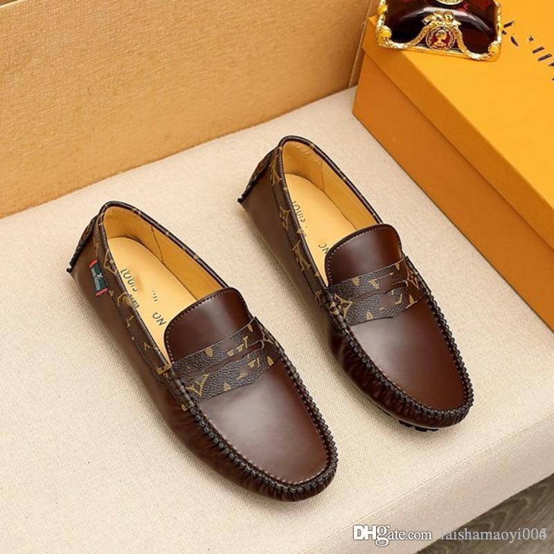 

A4 Men designer Luxurious Shoes T0d Mens Loafers Genuine Leather Slip On Flat Heel Wedding Business Dress Driving Shoes Size 38-45, Only box