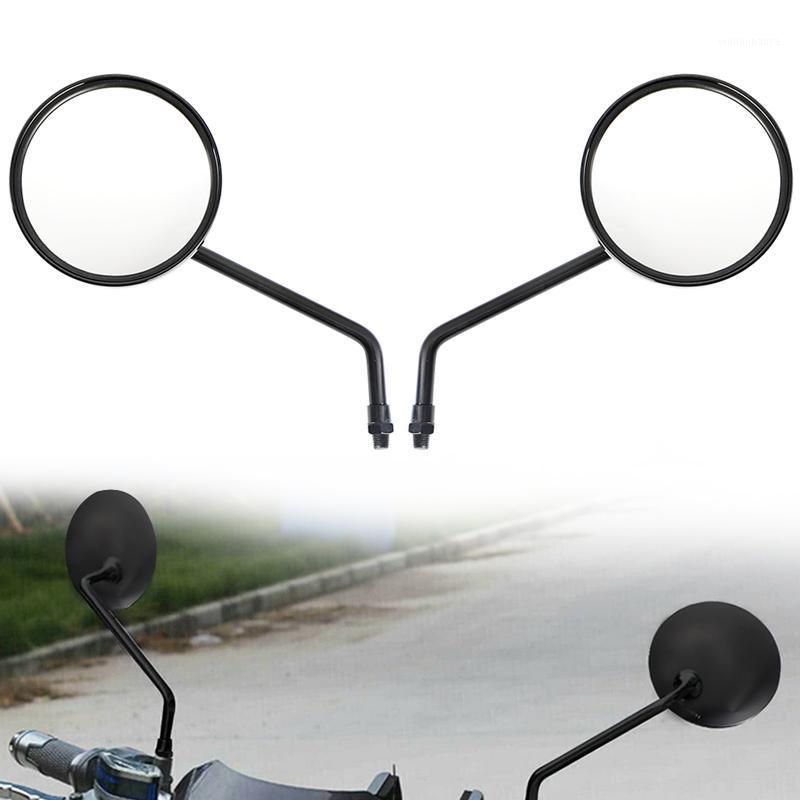 

Motorcycle Mirrors Mirror Round Black Side Rearview Accessories Retrovisor Moto