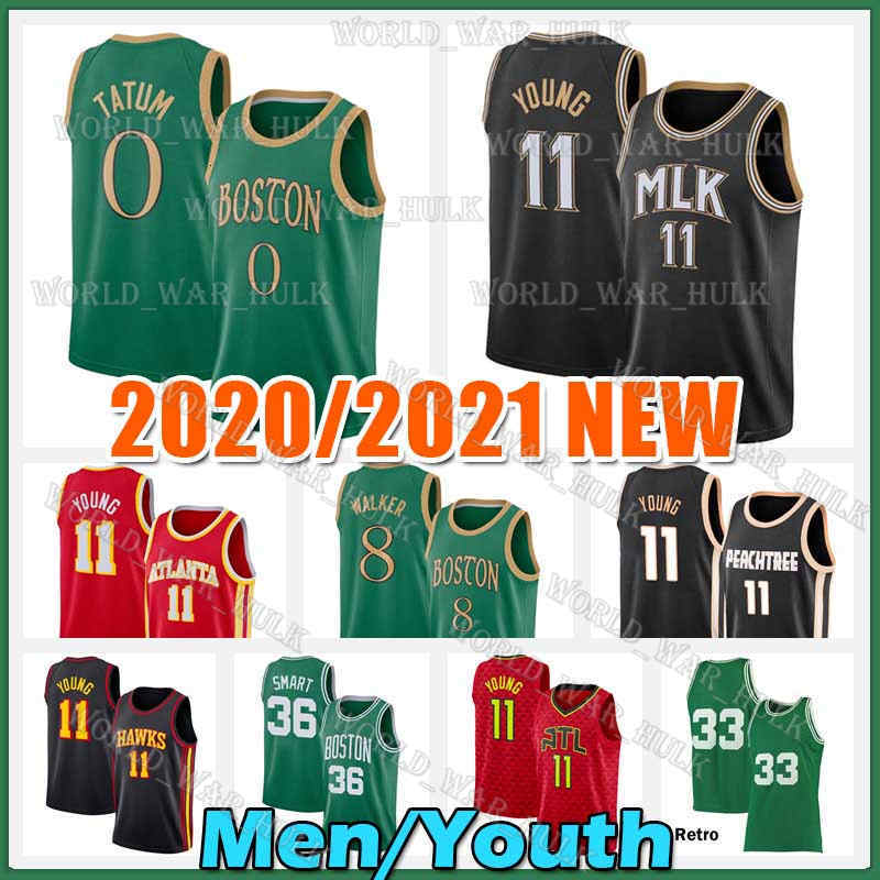 

Jayson 0 Tatum Jersey Trae 11 Young Kemba 8 Walker Marcus 36 Smart Jaylen Brown De'andre 12 Hunter Gordon Hayward Men Youth Basketball