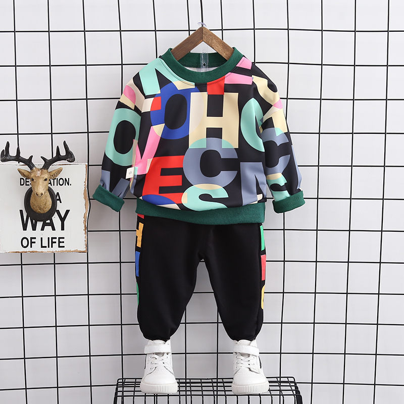 

Kids Boy Clothes for Boys Clothing Set Autumn Toddler Baby Boys Clothes Hoodie+Pant 2pcs Outfit Suit Children Clothing, 001