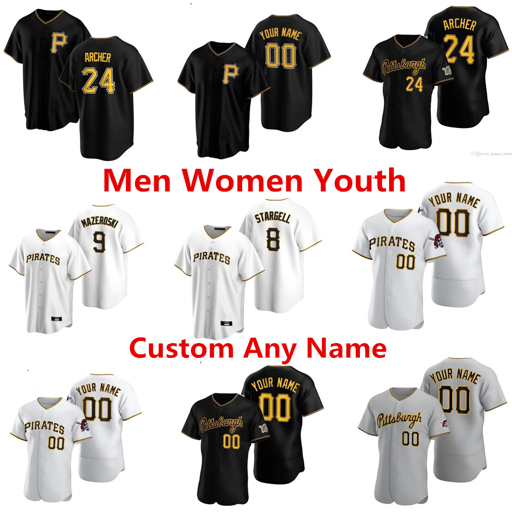 

Pittsburg Baseball Jersey 2021 Pirate Chris Archer Corey Dickerson Josh Bell Cole Tucker Jameson Taillon Jung Honus Wagner Clemente, As pic