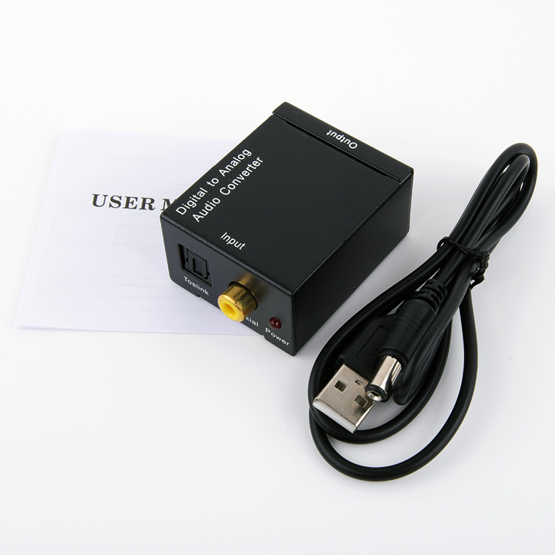 

Digital to Analog Audio Converter Optical Coaxial RCA L/R Stereo Audio Adapter