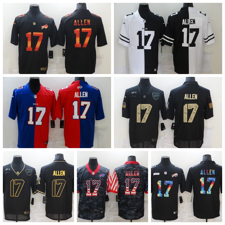 

BuffaloBillsMEN Josh Allen Crucial Catch USA Camo 2020 Salute To Service Stitched Limited football Jersey