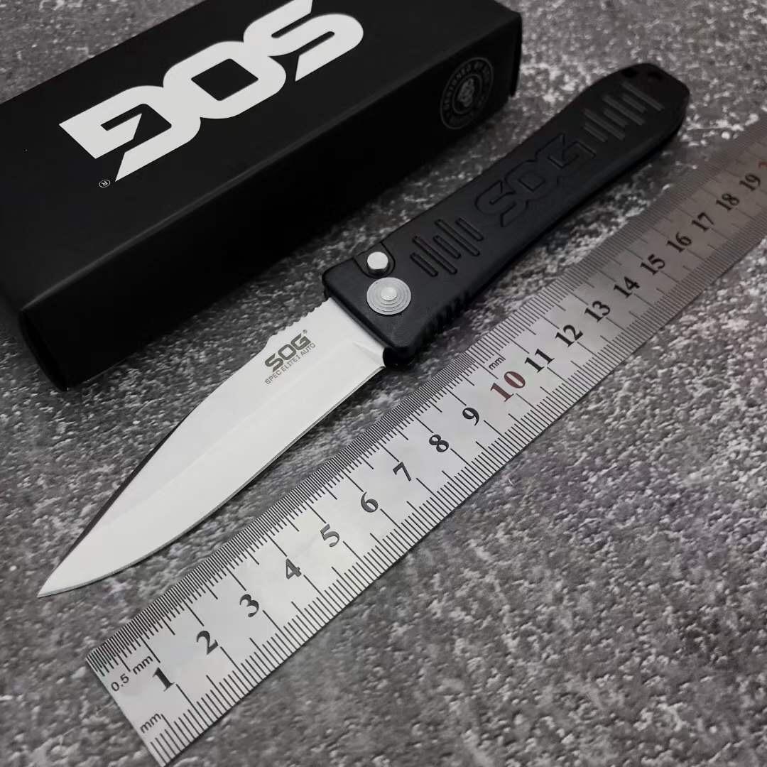 

Super! Cold Steel SOG Spec-Elite II AUTO Folding Knife 4" Black TiNi Plain Blade, Aluminum Handles pocket Camping Survival Self-defense Instead Of FIELDER G707 Knives