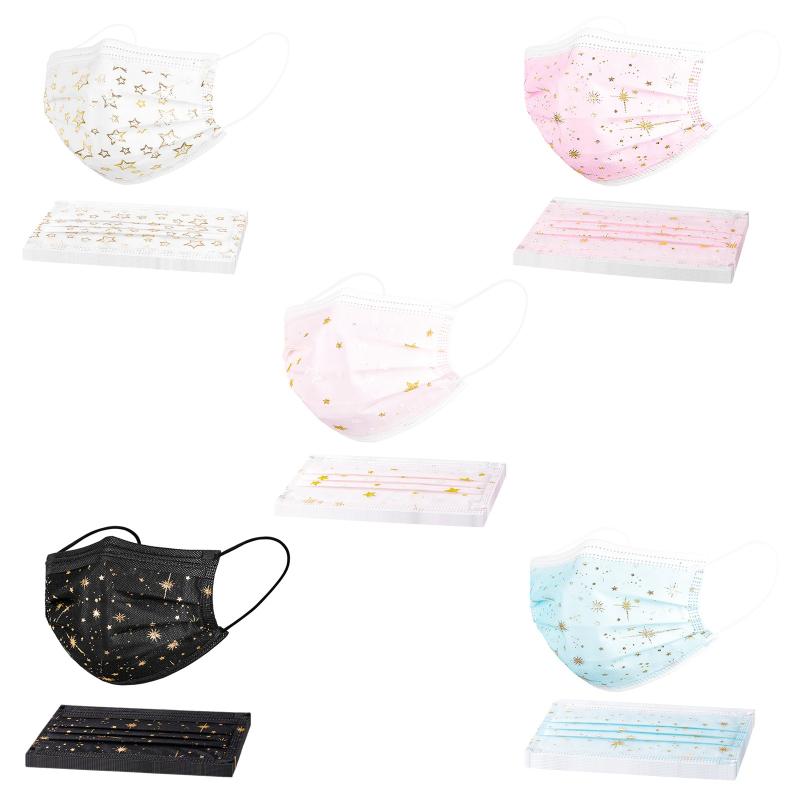 

Other Event & Party Supplies 50pc Adult Lace Gauze Face Mask Disposable 3ply Filter Mascarilla Protective Earloop Mouth Butterfly Halloween