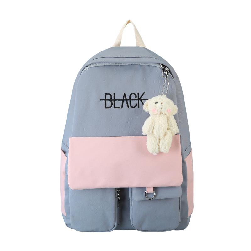 

Backpack Teen School Bag Back Pack Women Designer Nylon Waterproof Mochila Grande Bolsos Mujer Travel Rugzak Vrouwen Kids Bags, Beige