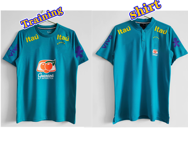 

2021 POLO Training Soccer Jerseys BRA 2022 Football Shirts train wear