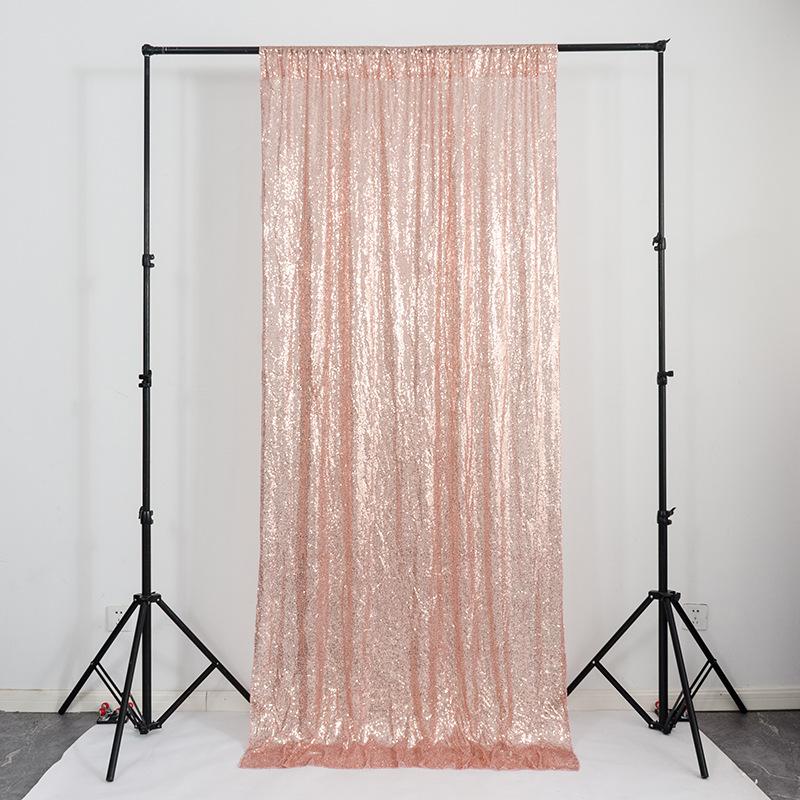 

Curtain & Drapes Glitter Gold/Silver/Rose Gold Sequin Backdrop Party Wedding Po Booth Background Decoration Drape Panel JK172Z