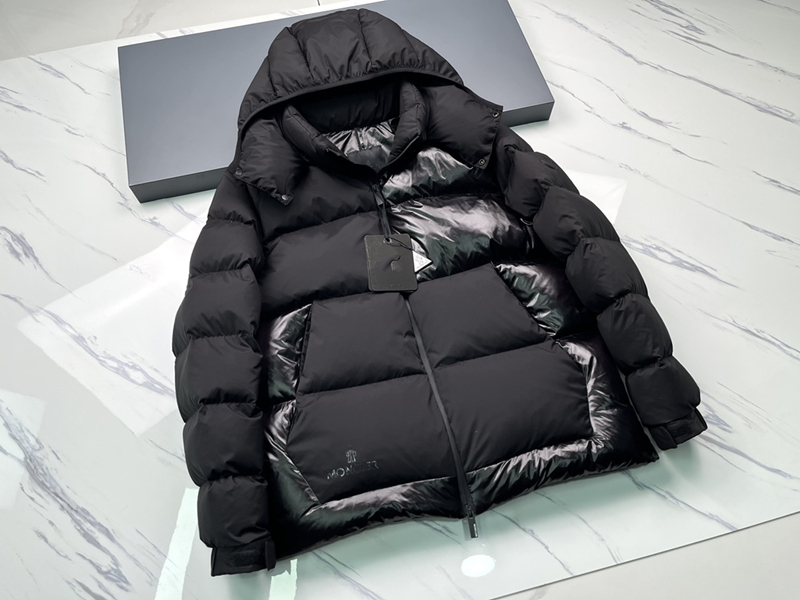 

Luxury France Mens down jacket Letter Monclair Logo Knitted women Parkas Panel Casual coats Bomber jackets Designers Men S Clothingsize1-5, Black