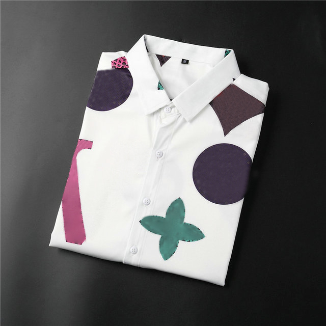 

Fashion Mens Casual Shirts Comfortable and Breathable Solid Top In Different Colors Lapel Print Shirt Spring and Autumn Wear -3XL, No pay